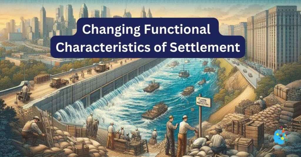 Infographic titled 'Changing Functional Characteristics of Settlement' from Disasters360, created by Rashid Javed. It highlights strategies like flood hazard mapping, land use control, and relocation of floodway-blocking elements to reduce flood risks.
Flood Hazard Reduction Measures Disasters360 Rashid Javed Identifying multiple Flood Hazards Mapping Changing Functional Characteristics of Settlement